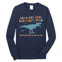 Lets Eat Punctuation Saves Lives Grammar Back To School Long Sleeve Shirt