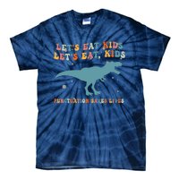 Lets Eat Punctuation Saves Lives Grammar Back To School Tie-Dye T-Shirt