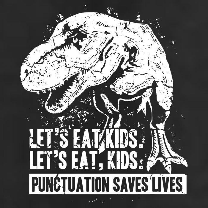 Lets Eat Punctuation Saves Lives 7 Panel Mesh Trucker Snapback Hat