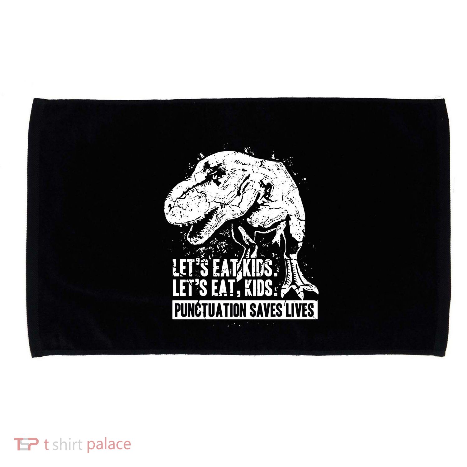 Lets Eat Punctuation Saves Lives Microfiber Hand Towel