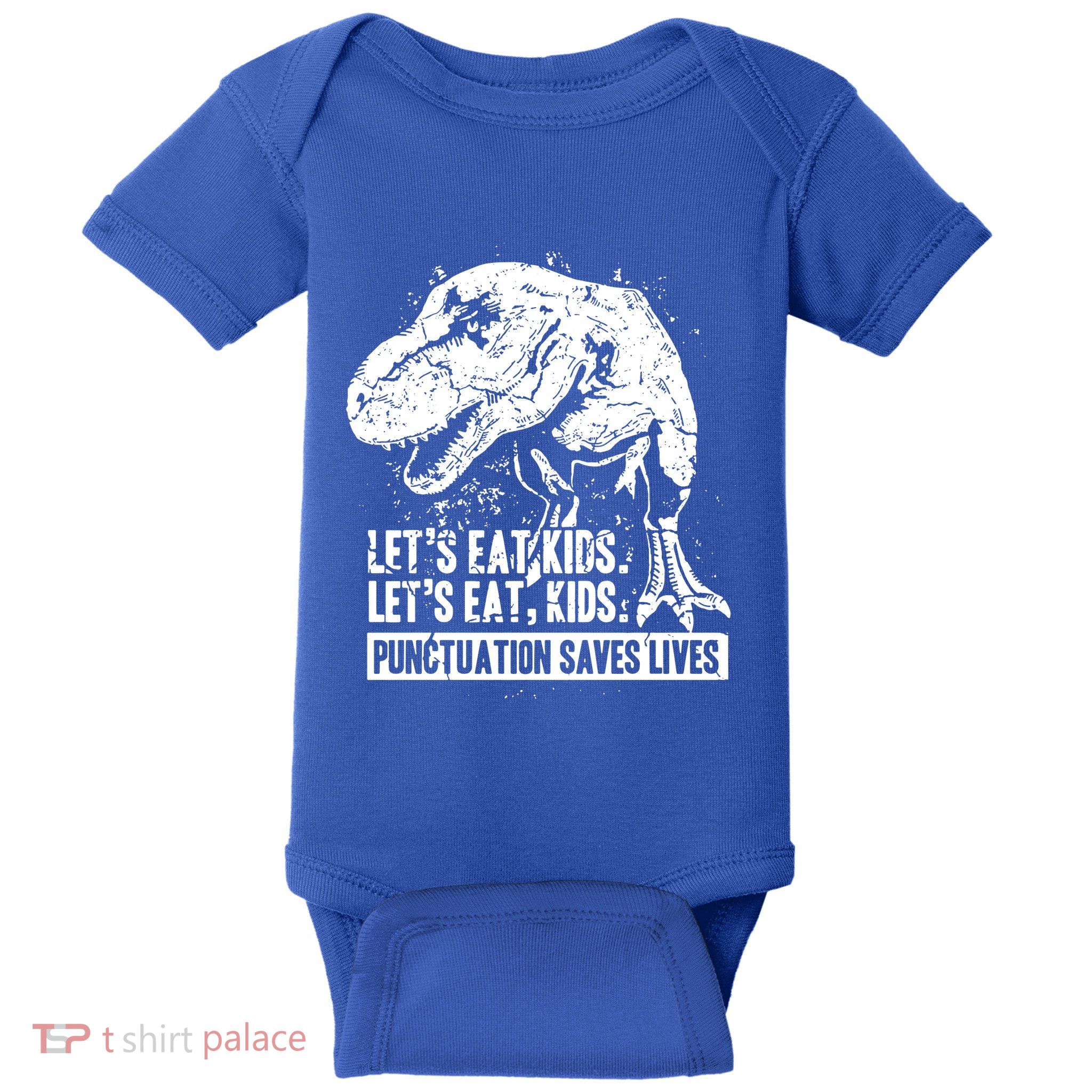 Lets Eat Punctuation Saves Lives Baby Bodysuit