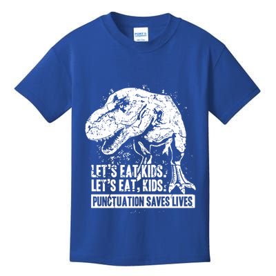 Lets Eat Punctuation Saves Lives Kids T-Shirt