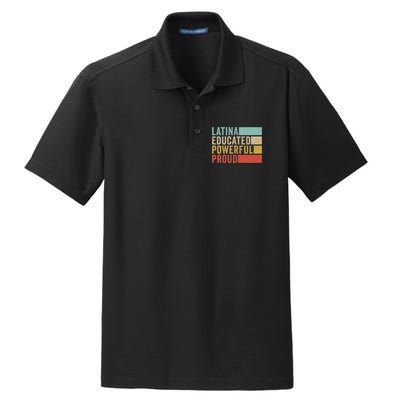 Latina Educated Powerful Proud Dry Zone Grid Polo