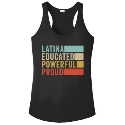 Latina Educated Powerful Proud Ladies PosiCharge Competitor Racerback Tank