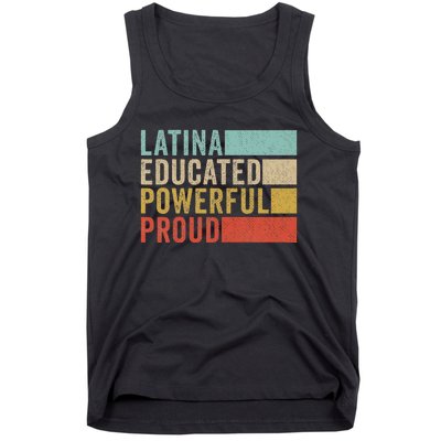 Latina Educated Powerful Proud Tank Top