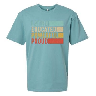 Latina Educated Powerful Proud Sueded Cloud Jersey T-Shirt