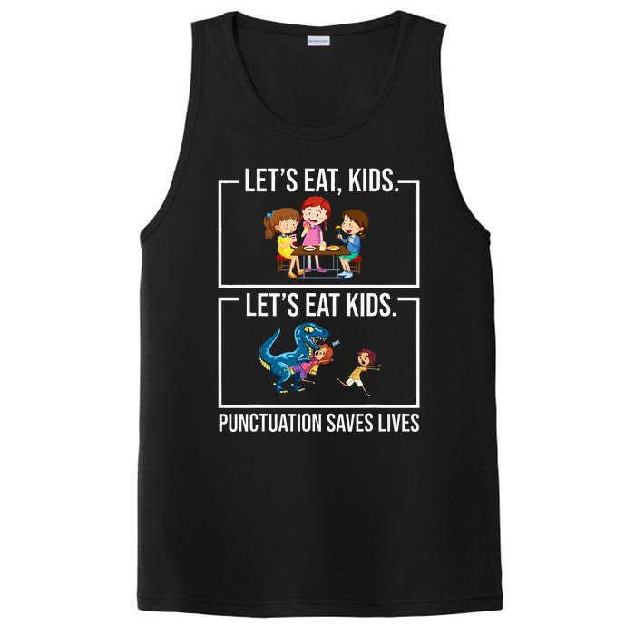 Let's Eat  Punctuation Saves Lives Grammar PosiCharge Competitor Tank