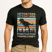 LetS Eat Punctuation Saves Lives Funny Grammar Dino Gift Cooling Performance Crew T-Shirt