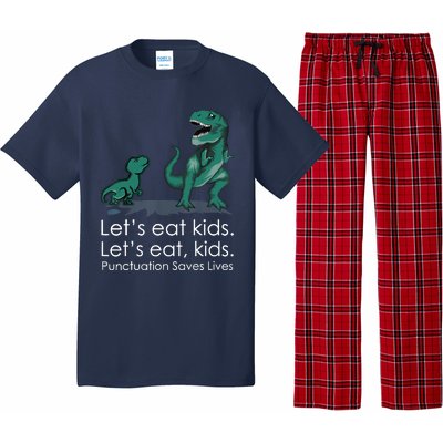 Lets Eat, Punctuation Saves Lives Funny Grammar Teacher Pajama Set