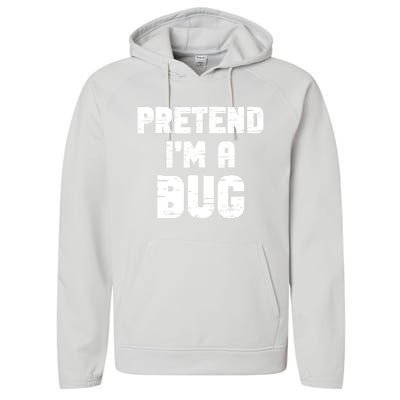 Lazy Easy Pretend IM A Bug Party Halloween Costume Simple Performance Fleece Hoodie