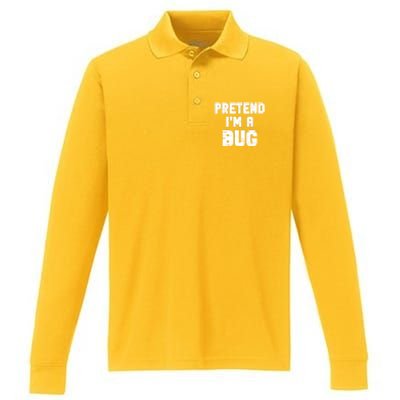 Lazy Easy Pretend IM A Bug Party Halloween Costume Simple Performance Long Sleeve Polo