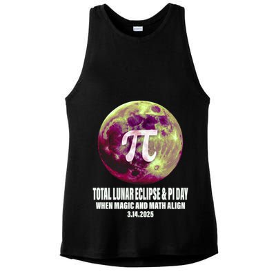 Lunar Eclipse Pi Day 3/14/2025 Total Lunar Eclipse 2025 Gift Ladies PosiCharge Tri-Blend Wicking Tank