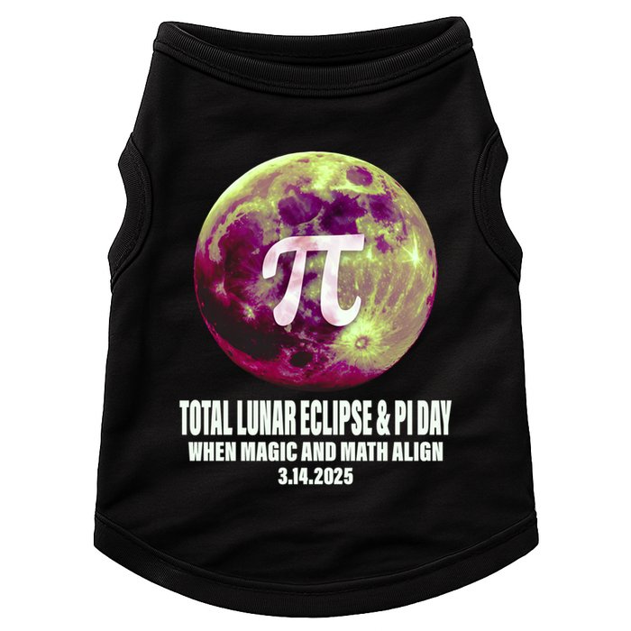 Lunar Eclipse Pi Day 3/14/2025 Total Lunar Eclipse 2025 Gift Doggie Tank