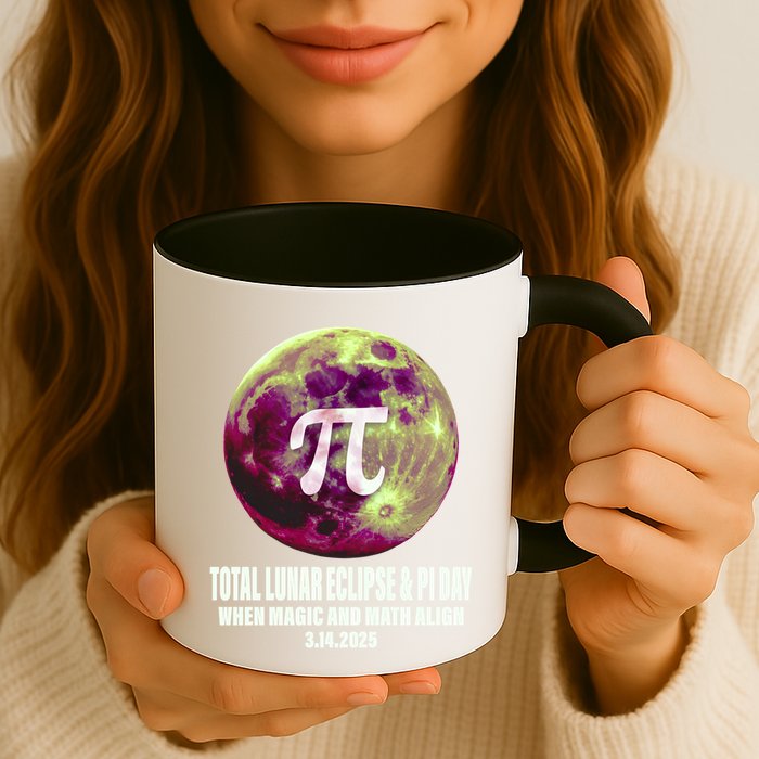 Lunar Eclipse Pi Day 3/14/2025 Total Lunar Eclipse 2025 Gift Mug