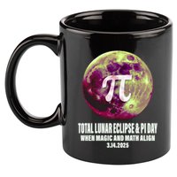 Lunar Eclipse Pi Day 3/14/2025 Total Lunar Eclipse 2025 Gift 11oz C Handle Ceramic Mug