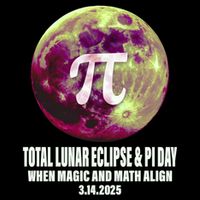 Lunar Eclipse Pi Day 3/14/2025 Total Lunar Eclipse 2025 Gift Drawstring Bag