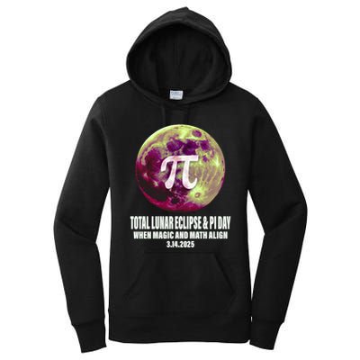 Lunar Eclipse Pi Day 3/14/2025 Total Lunar Eclipse 2025 Gift Women's Pullover Hoodie
