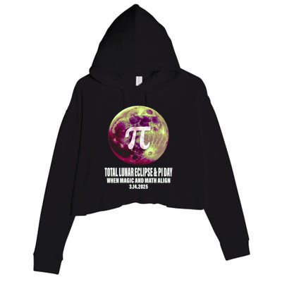 Lunar Eclipse Pi Day 3/14/2025 Total Lunar Eclipse 2025 Gift Crop Fleece Hoodie