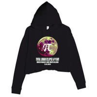 Lunar Eclipse Pi Day 3/14/2025 Total Lunar Eclipse 2025 Gift Crop Fleece Hoodie