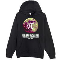 Lunar Eclipse Pi Day 3/14/2025 Total Lunar Eclipse 2025 Gift Premium Pullover Hoodie