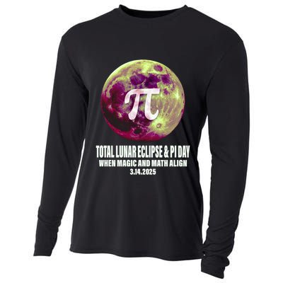 Lunar Eclipse Pi Day 3/14/2025 Total Lunar Eclipse 2025 Gift Cooling Performance Long Sleeve Crew