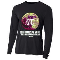 Lunar Eclipse Pi Day 3/14/2025 Total Lunar Eclipse 2025 Gift Cooling Performance Long Sleeve Crew
