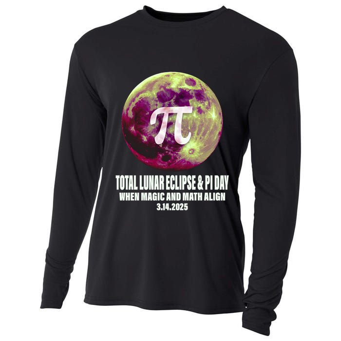 Lunar Eclipse Pi Day 3/14/2025 Total Lunar Eclipse 2025 Gift Cooling Performance Long Sleeve Crew
