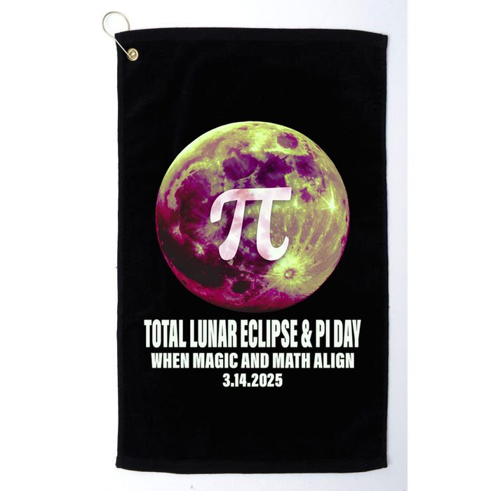 Lunar Eclipse Pi Day 3/14/2025 Total Lunar Eclipse 2025 Gift Golf Towel