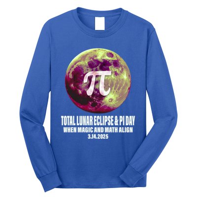Lunar Eclipse Pi Day 3/14/2025 Total Lunar Eclipse 2025 Gift Long Sleeve Shirt