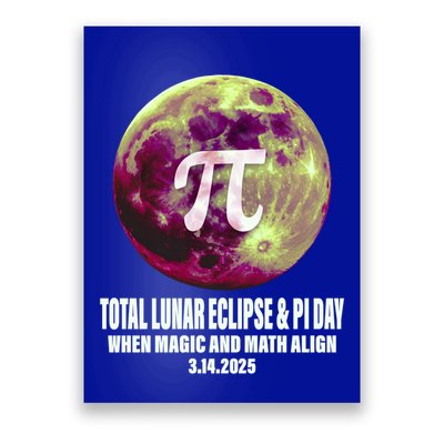 Lunar Eclipse Pi Day 3/14/2025 Total Lunar Eclipse 2025 Gift Poster