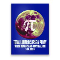 Lunar Eclipse Pi Day 3/14/2025 Total Lunar Eclipse 2025 Gift Poster