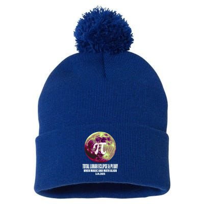Lunar Eclipse Pi Day 3/14/2025 Total Lunar Eclipse 2025 Gift Pom Pom 12in Knit Beanie
