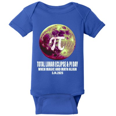 Lunar Eclipse Pi Day 3/14/2025 Total Lunar Eclipse 2025 Gift Baby Bodysuit