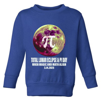 Lunar Eclipse Pi Day 3/14/2025 Total Lunar Eclipse 2025 Gift Toddler Sweatshirt