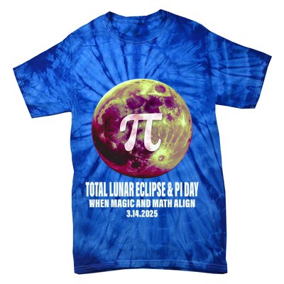 Lunar Eclipse Pi Day 3/14/2025 Total Lunar Eclipse 2025 Gift Tie-Dye T-Shirt