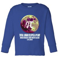 Lunar Eclipse Pi Day 3/14/2025 Total Lunar Eclipse 2025 Gift Toddler Long Sleeve Shirt