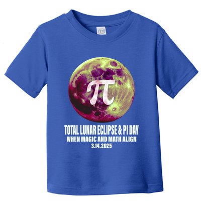 Lunar Eclipse Pi Day 3/14/2025 Total Lunar Eclipse 2025 Gift Toddler T-Shirt