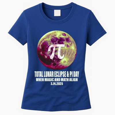 Lunar Eclipse Pi Day 3/14/2025 Total Lunar Eclipse 2025 Gift Womens T-Shirt