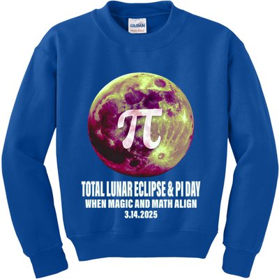 Lunar Eclipse Pi Day 3/14/2025 Total Lunar Eclipse 2025 Gift Kids Sweatshirt