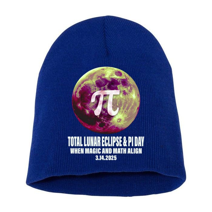 Lunar Eclipse Pi Day 3/14/2025 Total Lunar Eclipse 2025 Gift Short Acrylic Beanie