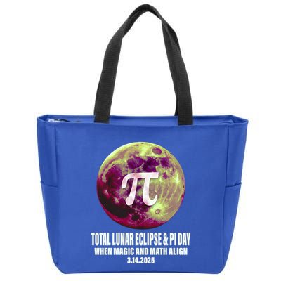 Lunar Eclipse Pi Day 3/14/2025 Total Lunar Eclipse 2025 Gift Zip Tote Bag