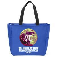 Lunar Eclipse Pi Day 3/14/2025 Total Lunar Eclipse 2025 Gift Zip Tote Bag