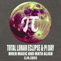 Lunar Eclipse Pi Day 3/14/2025 Total Lunar Eclipse 2025 Gift Cotton Canvas Backpack