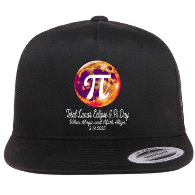 Lunar Eclipse Pi Day 3/14/2025 Total Lunar Eclipse 2025 Gift Flat Bill Trucker Hat