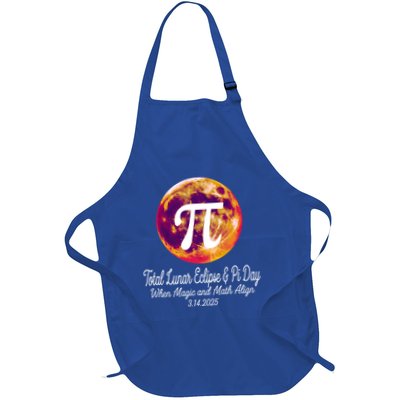 Lunar Eclipse Pi Day 3/14/2025 Total Lunar Eclipse 2025 Gift Full-Length Apron With Pockets