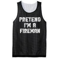 Lazy Easy Pretend I'm Fireman Party Halloween Costume Simple Mesh Reversible Basketball Jersey Tank