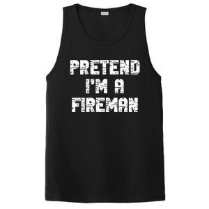 Lazy Easy Pretend I'm Fireman Party Halloween Costume Simple PosiCharge Competitor Tank