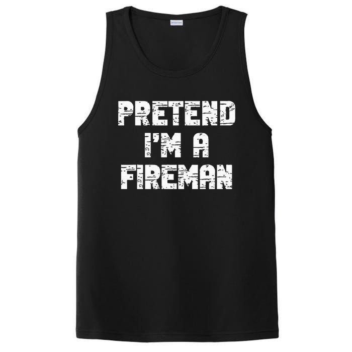 Lazy Easy Pretend I'm Fireman Party Halloween Costume Simple PosiCharge Competitor Tank