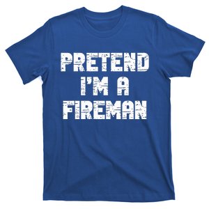 Lazy Easy Pretend I'm Fireman Party Halloween Costume Simple T-Shirt