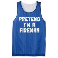 Lazy Easy Pretend I'm Fireman Party Halloween Costume Simple Mesh Reversible Basketball Jersey Tank